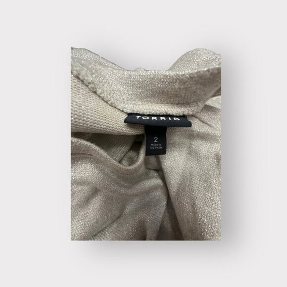 NWOT torrid Sparkle Knit Drop Shoulder 2 2X 2XL 18 20 - Picture 13 of 13